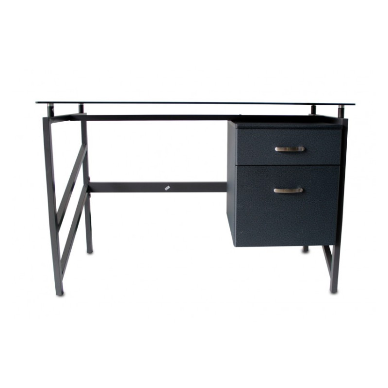 SECRETARIA PC METAL PRETA 117X57X76