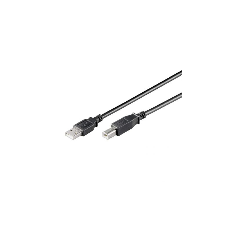 CABO USB-A 1MT (M) PARA USB-B (M) PRETO EWENT