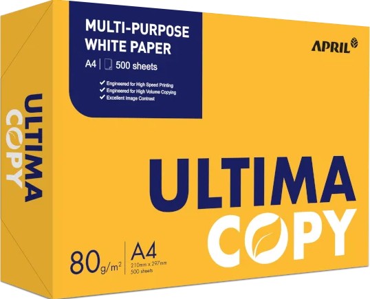 Caixa de Resma de Papel A4 80g (5 Unidades) Ultima Copy