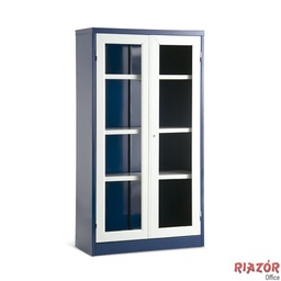 [RZMT/ACH-2V] Armário de aço Médio com porta para vidro RZMT/ACH-2V-M