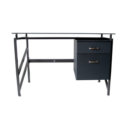 SECRETARIA PC METAL PRETA 117X57X76