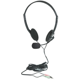 MANHATTAN AUSCULTADORES STEREO COM ESPONJA MIC BLK  Referência: 164429