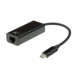 EWENT  ADAPTADOR USB-C PARA RJ45 GIGABIT PRETO  Referência: EW9828