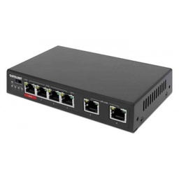 SWITCH 6 INTELLINET ETHERNET 4 PORTAS POE 1 x High-POWER  Marca: INTELLINET Part-Number: 561686