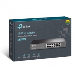 SWITCH 16 TP-LINK 10/100/1000 DESKTOP/RACKMOUNT  Marca: TP-LINK Part-Number: TL-SG1016D(UN)