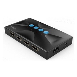 KVM SWITCH DLINK 4 IN 1 OUT HDMI 4K 30HZ  Marca: DLINK Part-Number: KVM-410HP