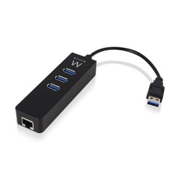 HUB EWENT USB 4X USB 3.1 PORT GIGABIT  Marca: Ewent Part-Number: EW1140