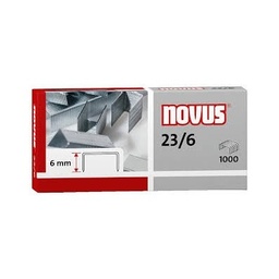 ME AGRAFES NOVUS 23/6 CX. 1000 (1/50)  Marca: NOVUS Part-Number: 4009729003343