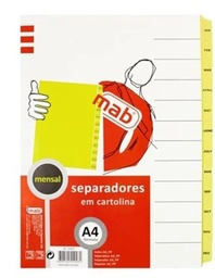 Separador A4 Cartolina Meses referência: 5609104220281
